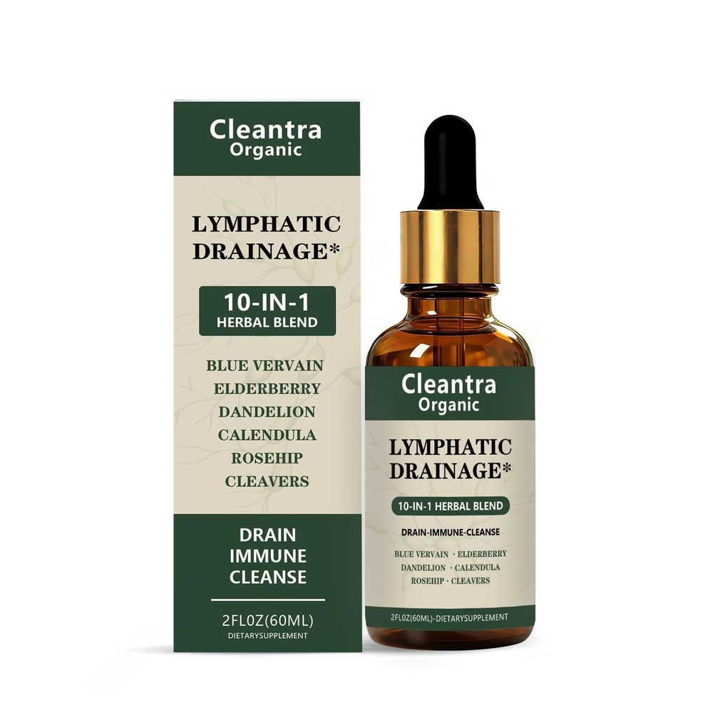 Cleantra Lymphatic Drainage Drops,Organic 2 Fl Oz (Pack of 1), 1pcs