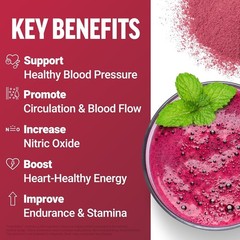 Beetroot Powder Superfood Drink Mix Supports Circulation Heart Health 80