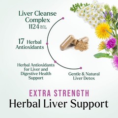 Liver Cleanse Supplement Milk Thistle Silymarin 120 Capsules Nature’s Nutrition