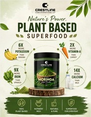 100% Pure Moringa Oleifera Powder | No Additives | 100g Pack
