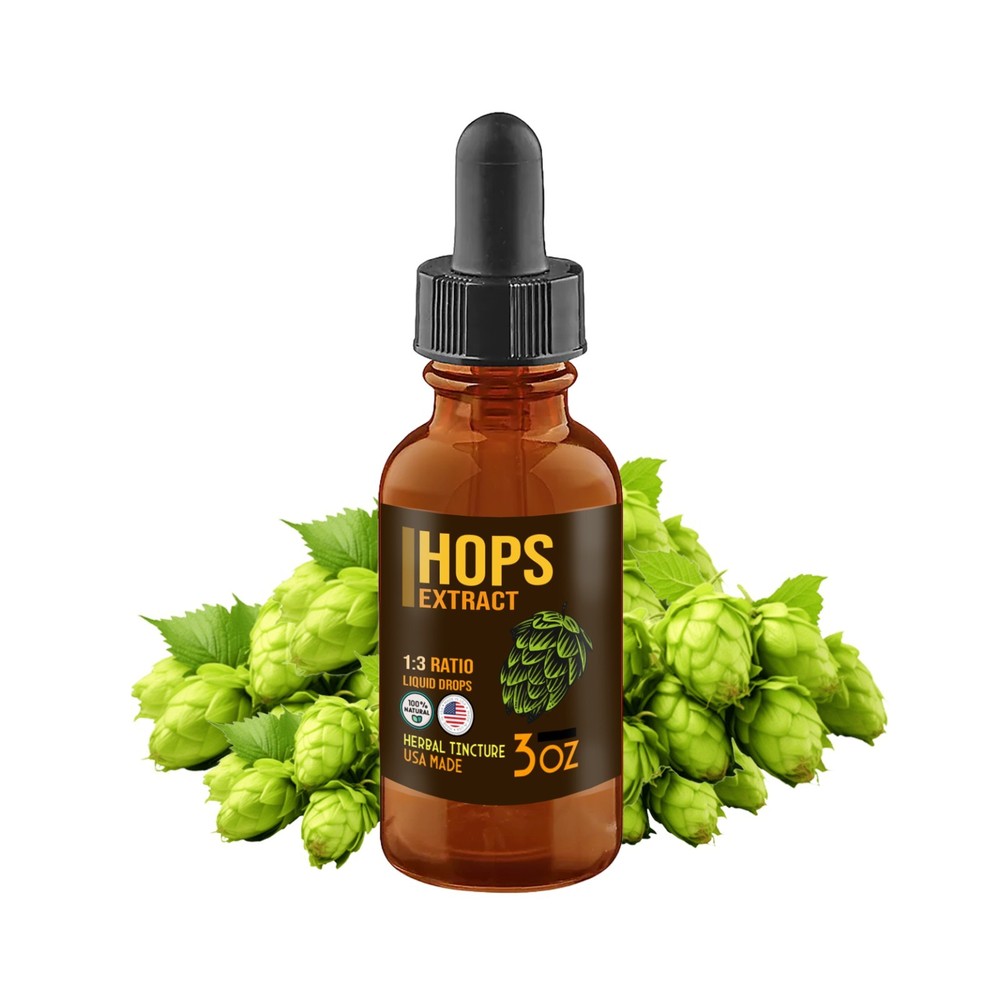 Hops Extract (Humulus Lupulus) Sleep & Relaxation EASY Drops Liquid DXL USA