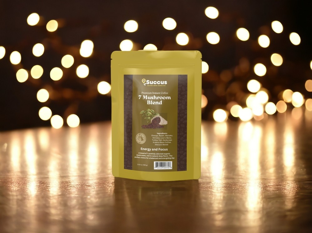 7 Blend Mushroom Coffee – Delightful Taste (Scoop Included)