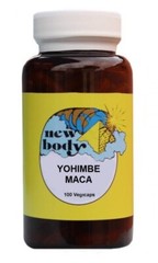 New Body Yohimbe Bark Maca 100 Vegicaps contains no fillers, Binders, additives