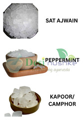 Sat Ajwain, Peppermint & Kapoor Crystal Combo (25 GM Each) | Total weight 75 GM