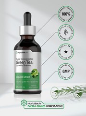 Green Tea Liquid Extract | 2 fl oz | Alcohol Free | Vegetarian | by Horbaach