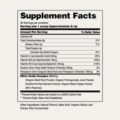 Original Organic Berry Beet Root Nitric Oxide Powder, Heart & Blood Pressure