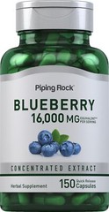 Blueberry Extract Capsules 16000mg | 150 Count | Non-GMO | by Piping Rock
