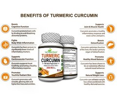 Turmeric Curcumin with Biopterin 2000mg High Absorption Triple Strength Capsules