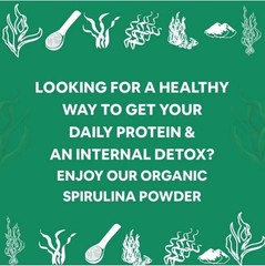 100% Spirulina Powder | Nutrient-Rich Superfood | No Additives | 100 g