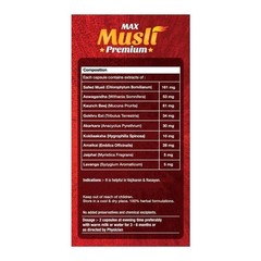 Max Ayurveda Max Musli Premium Capsules, 60 Capsules Each Set Of 3 H379