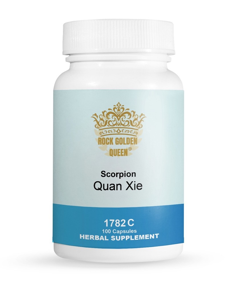 Rock Golden Queen Scorpion Quan Xie 100 Capsules/Bottle, 2 Bottles