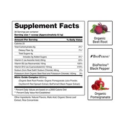 Original Organic Berry Beet Root Nitric Oxide Powder, Heart & Blood Pressure