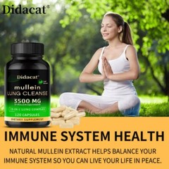 15-in-1 lung complex Mullein Extract Supplement, for Lungs Detox and Cleanse