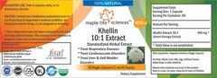 Khellin Extract 10:1 Capsules Ammi Visnaga Extract High Quality No Fillers