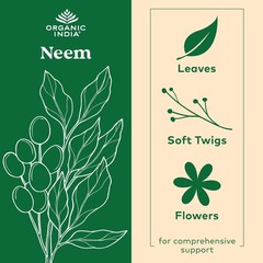 ORGANIC INDIA Neem Leaf Capsules, Herbal Supplement – 180 Count (Pack of 1)