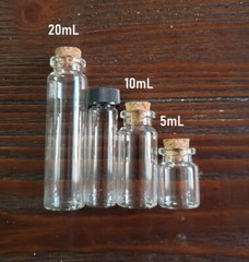 Wiccan Spell Crafting Dried Flower Botanical Herb Potion U CHOOSE Glass Bottle