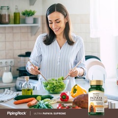 Super Papaya Enzyme | 180 Chewable Tablets | Non-GMO Supplement | by Piping Rock