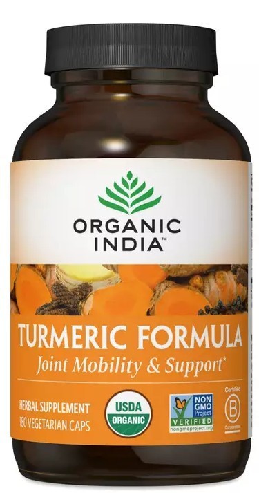 Organic India Turmeric Formula 180 Vegetable Capsules: Exp. 4/2028