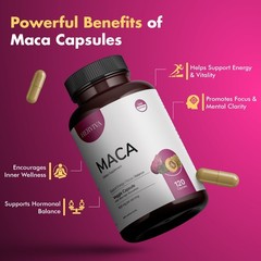 Herviva Organic MACA Extract Capsules – 1500mg