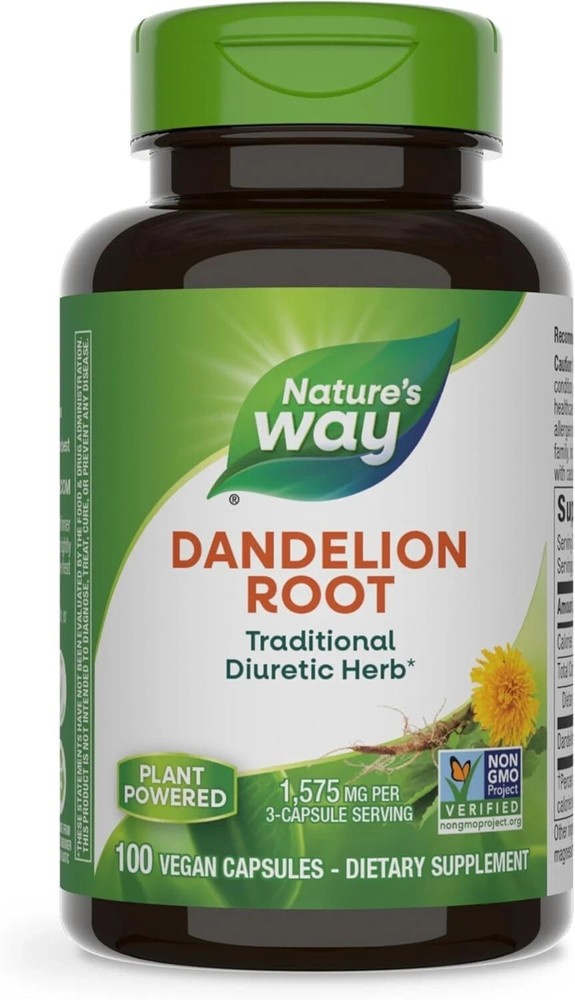 Nature’s Way Dandelion Root, Traditional Diuretic Herb*, Traditionally used to S