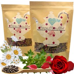 Balancing Herb Blend Chasteberry, Rose, Papaya Leaf Tea Loose Herb Infuse 3.5 oz
