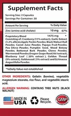 natural remedies capsules – ANTI PARASITE formula – cleanse for humans – 1 B