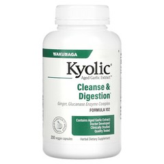 Aged Garlic Extract, Cleanse & Digestion, Formula 102, 200 Veggie Capsules