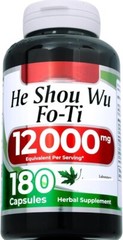 FO-TI 12000mg/Foti 12000mg He-Shou-Wu Root 180Caps Polygonum multiflor