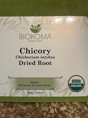 Organic CHICORY Root, Dried/Raw | Biokama | Cichorium intybus | 100g/3.55oz
