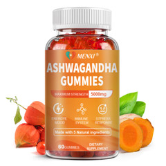 3Packs Organic Ashwagandha 5000mg Gummies High Quality Dietary Supplement,