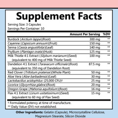 Angry Supplements Weight Loss Detox 10 Day Happy Colon Cleanse w/ Probiotics 1PK