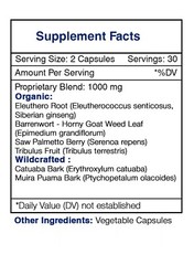 Secrets Of The Tribe Tribal Vigor Capsules, 500 mg