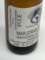 Marjoram Sweet, Essential Oil Source, .5 Fl Oz, New Sealed