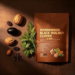 Wormwood Vivonu Black Walnut Cloves–Cleanse & Metabolism Support, 240 Softgels