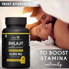 Himalayan Pure Shilajit 60 cap Naturally Occurring Fulvic Acid IMPROVES VIGOR