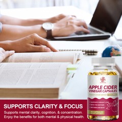 Apple Cider Vinegar Capsules With The Mother 1800mg Fast Weight Loss Detox Pills
