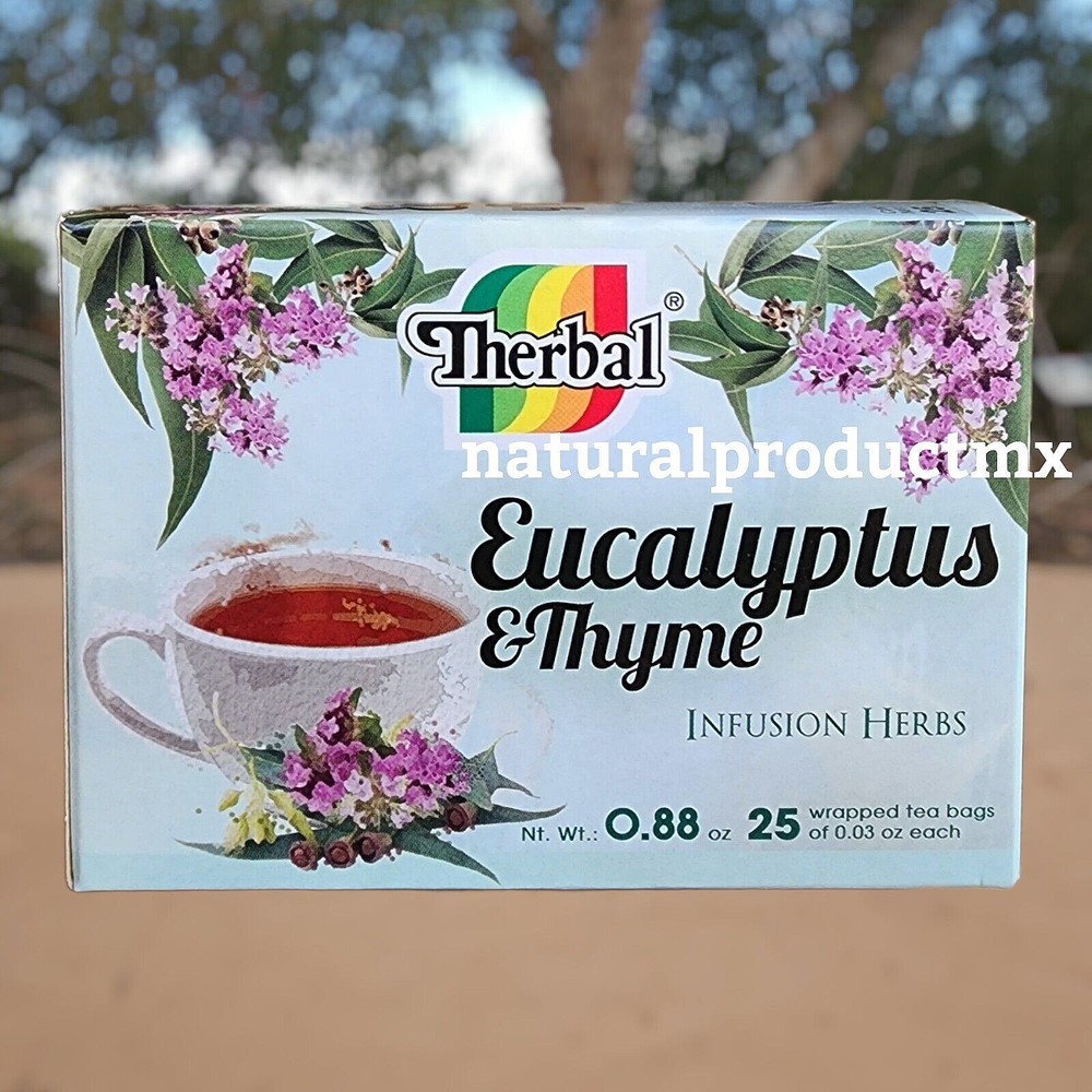 Te Eucalipto y Tomillo ✅Eucalyptus & Thyme Winter Tea 25 bags Tea by Therbal