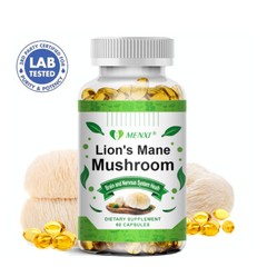 Lion’s Mane Capsules – Brain Support & Memory Boost – Natural Nootropic 60pcs
