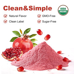 Organic Pomegranate Powder, Pure Pomegranate Juice Powder, Non GMO, Gluten Free,