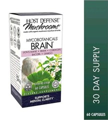 Host Defense MycoBotanicals Brain 60 Veg Capsules Exp 7/2027 New Sealed
