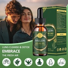 Premium Mullein Leaf Extract Extra Concentrated 2 Oz/60 ML Lung Cleanse Drops