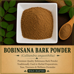 Bobinsana Bark Powder Wild Crafted Calliandra angustifolia Premium Herb | USA