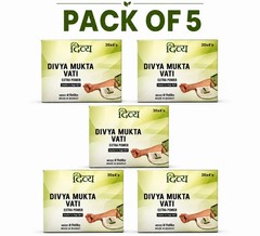Mukta Vati Extra Power 120 Tablets Herbal Supplement Pack of 5 Exp 2029
