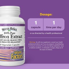 Natural Factors 100% Pure Saffron Extract – Supports 30 Count (Pack of 1)