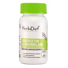 Quercetin 800mg + Bromelain 200mg Capsules Immune Natural Antihistamine Support
