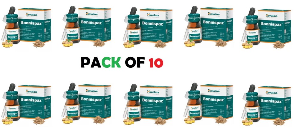 🌿 Himalaya Bonnispaz Drops 15ml x10 | Herbal Digestive Relief | Exp 07/2027