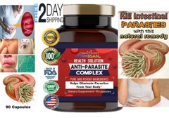 Wormwood Anti Parasite Complex 1500mg support intestinal Health Supplements 90