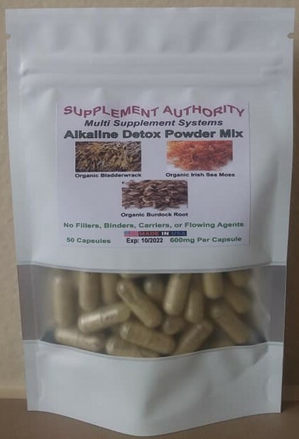 Irish Sea Moss – Bladderwrack – Burdock Root – Alkaline Detox ~ Dr. Sebi ~ 50ct