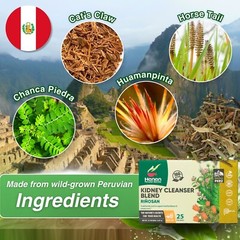 Riñosan Kidney Blend – Herbal Tea of Stone Breaker, Cat’s Claw, Horsetail & more