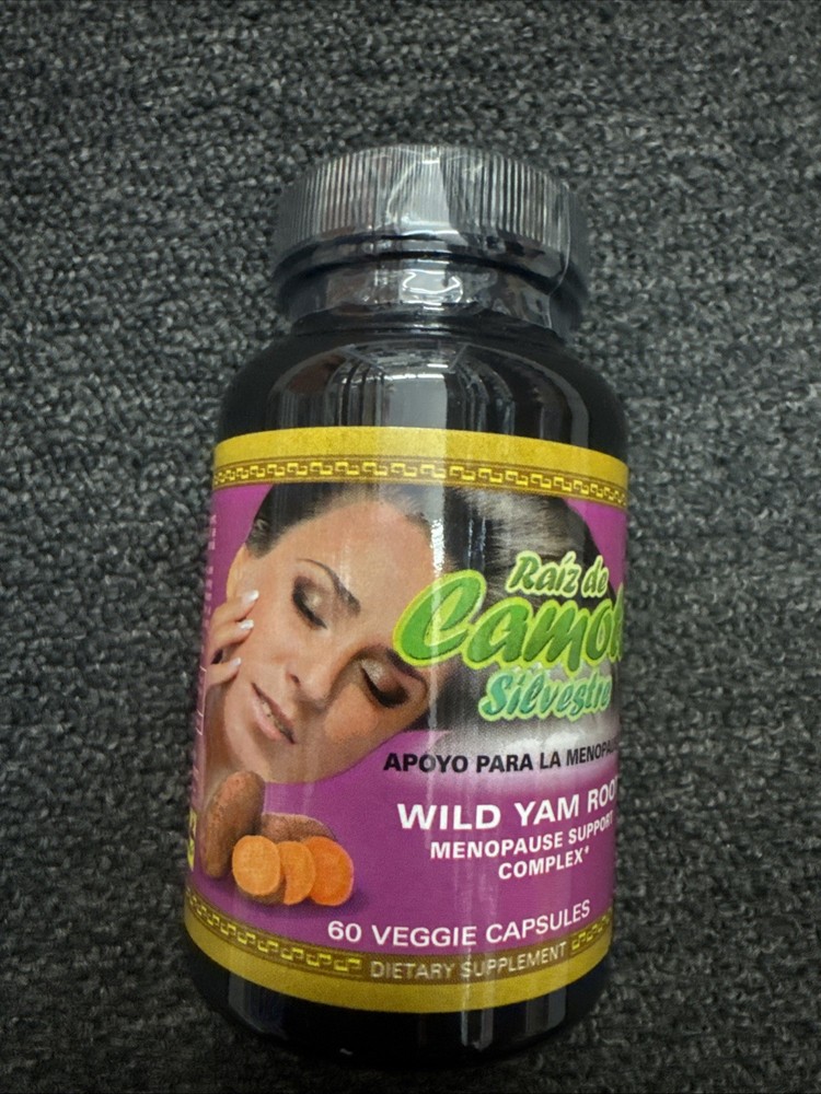 RAIZ DE CAMOTE SILVESTER MENOPAUSIA WILD YAM ROOT 600 mg 60 Capsules Menopause